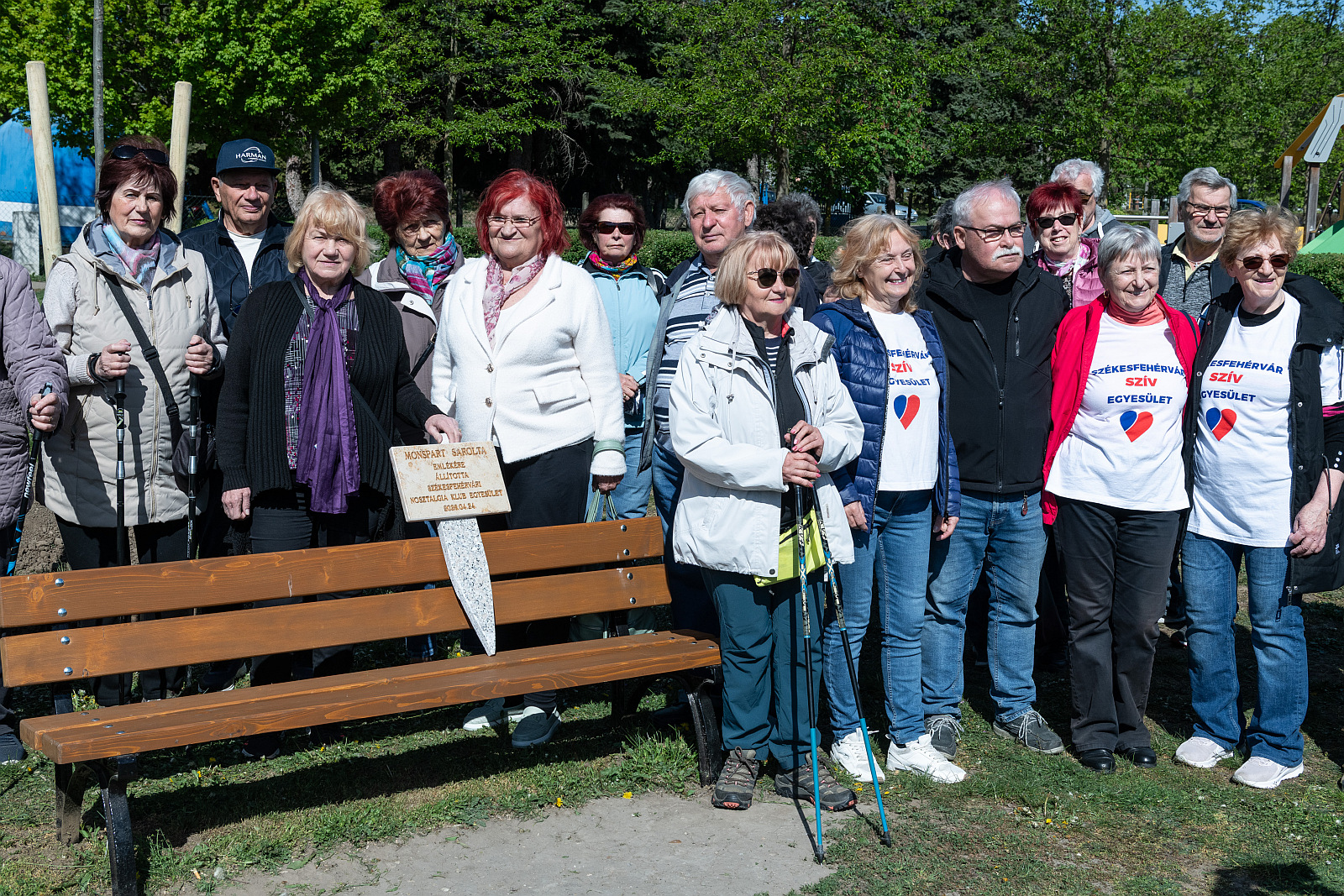 Emléktábla-avatással és faültetéssel tisztelegtek Monspart Sarolta példamutatása előtt